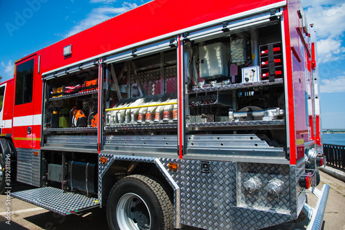 Rescue fire truck equipment