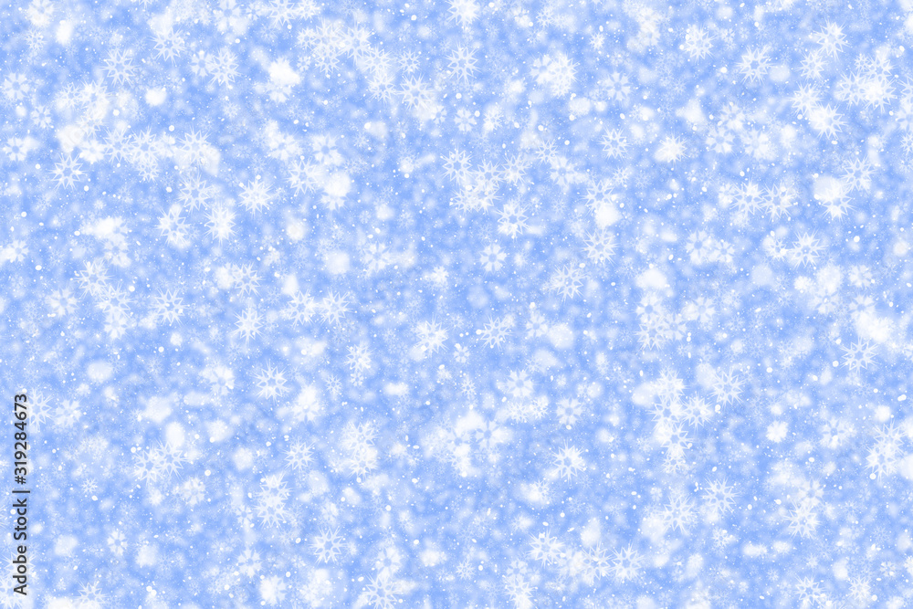 Blue background with snowflakes. Blue background with snowflakes.