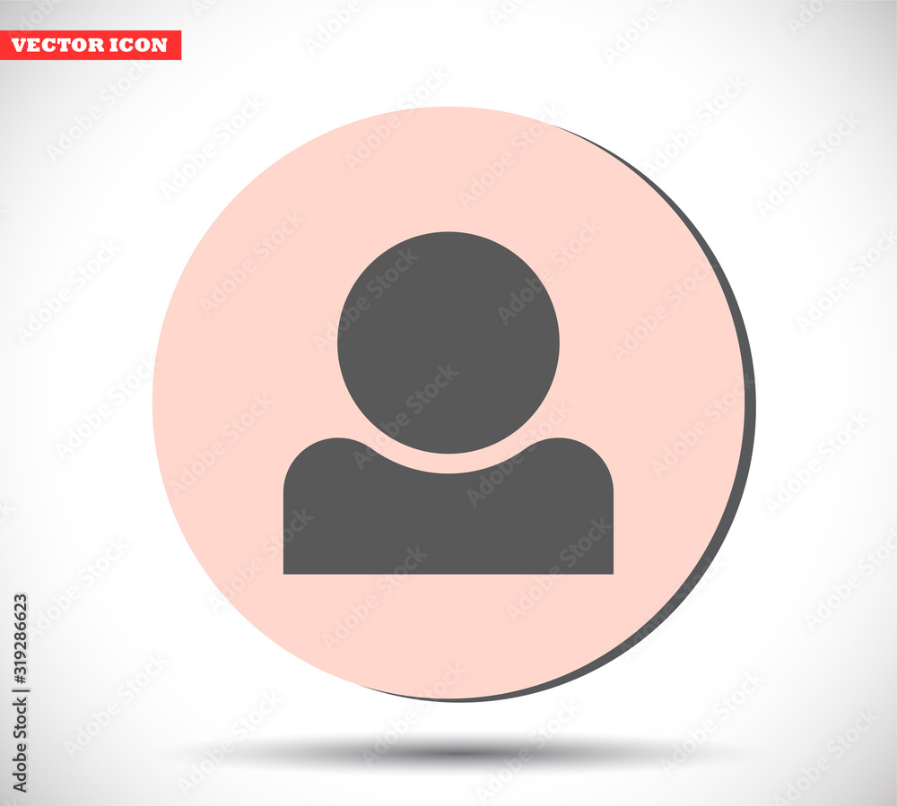Human vector icon , lorem ipsum Flat design Human vector icon , lorem ipsum Flat design