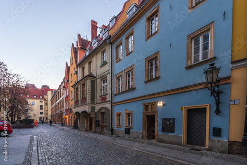View of the architecture of the city of Wroclaw in Poland, the historic capital of Lower Silesia.