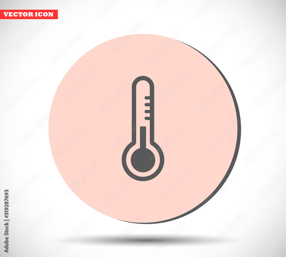 Thermometer vector icon , lorem ipsum Flat design Thermometer vector icon , lorem ipsum Flat design