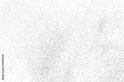 Fotografie, Tablou Black Grainy Texture Isolated On White Background