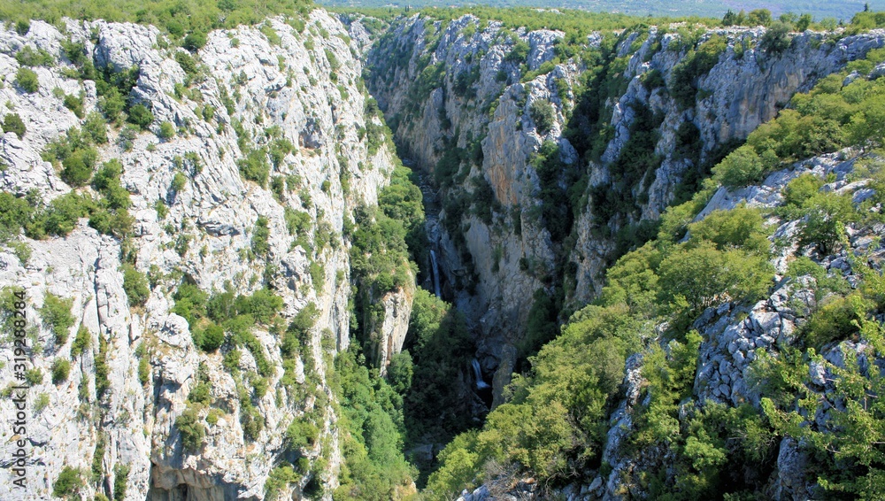canyon of the Cetina river, Zadvarje, Croatia canyon of the Cetina river, Zadvarje, Croatia