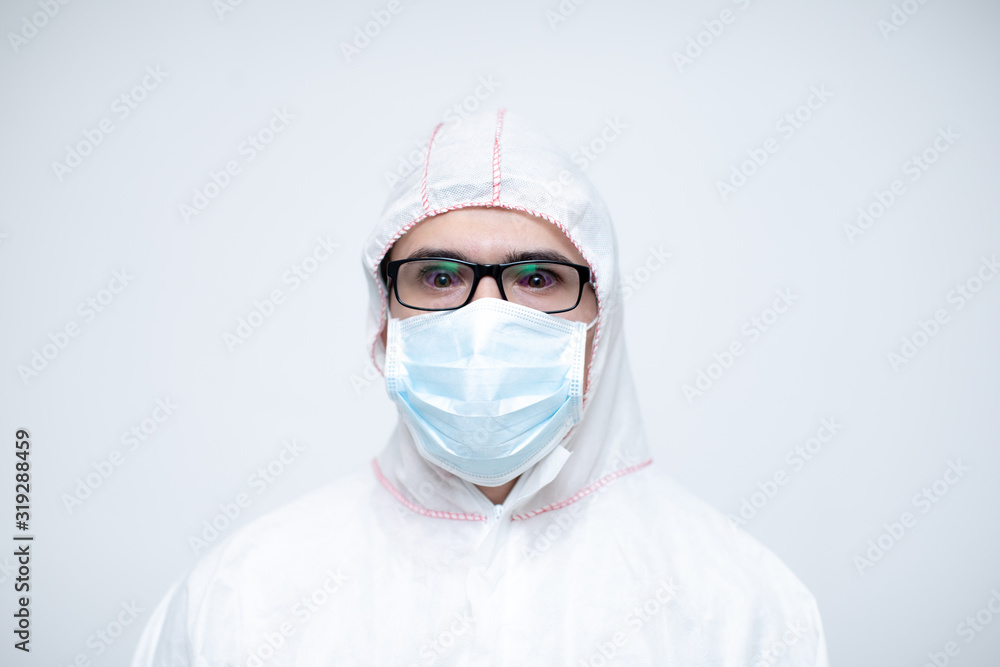 Coronavirus.A young student working in medicine. Coronavirus.A young student working in medicine.