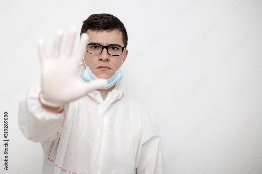 Coronavirus.A young student working in medicine. Coronavirus.A young student working in medicine.
