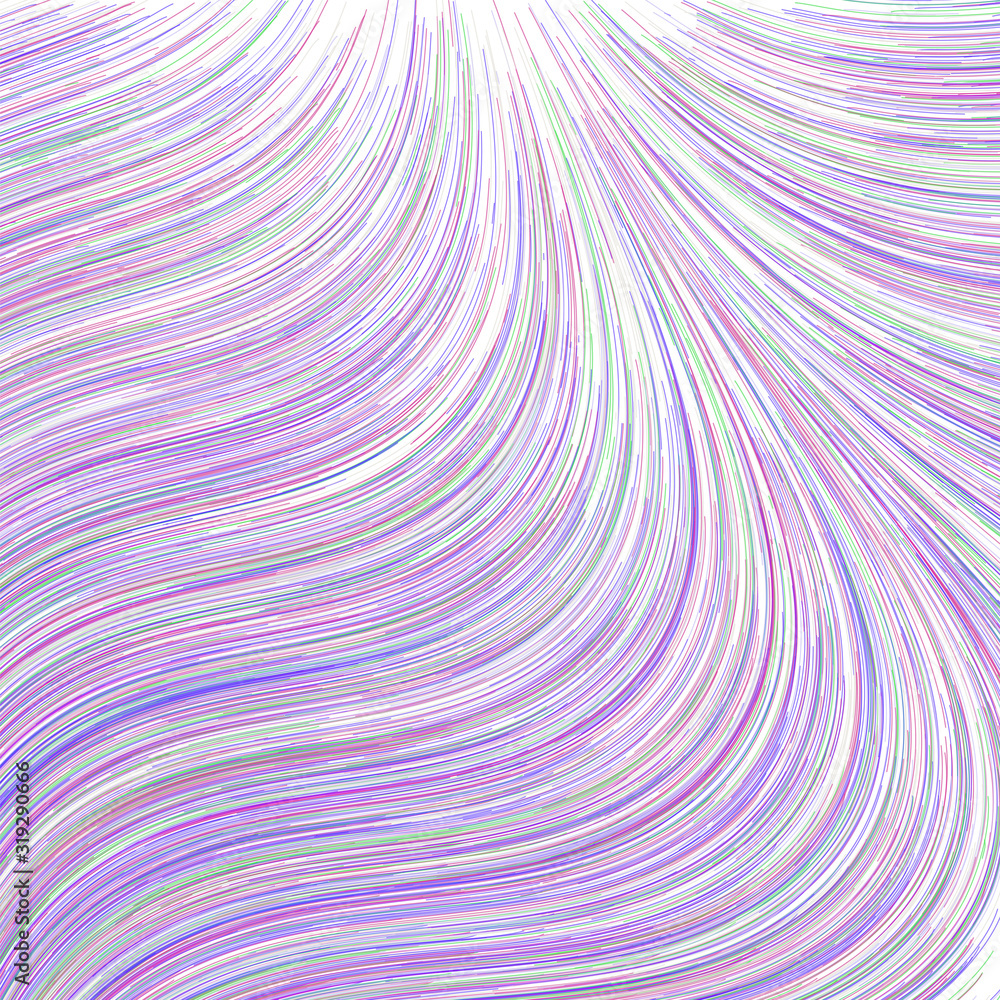 Fototapeta premium Flow field background. Vector lines composition. Geometric waves lines pattern.