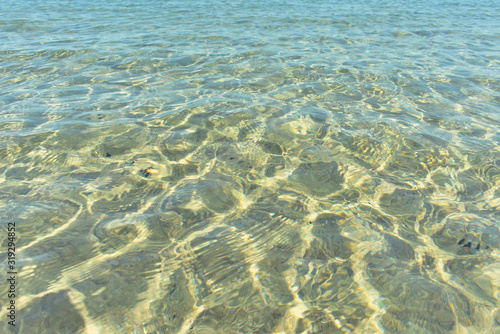 Crystal seawater, seabed, texture, top view © Анастасия Семашко
