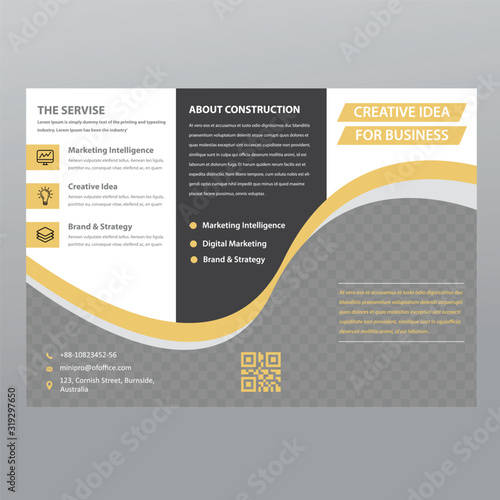 corporate trifold brochure template
