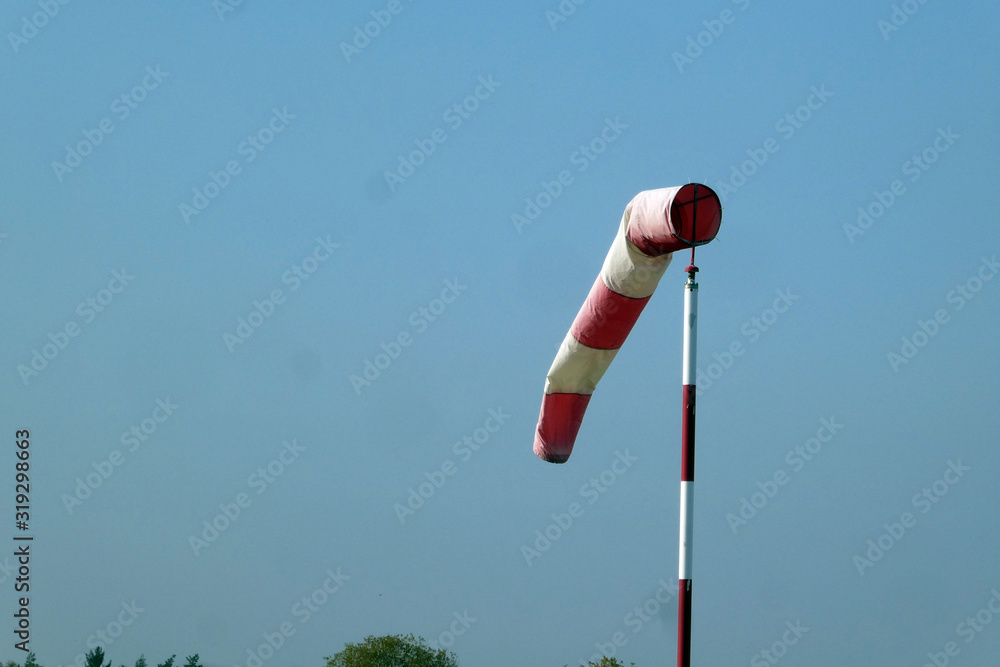 Windsack am Flugplatz