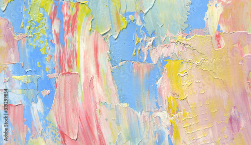 Pastel color abstract background. Natural texture of oil paint. High detail.