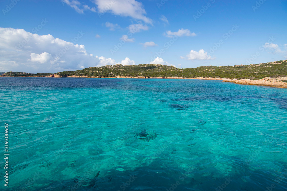View of the Maddalena Archipelago in Sardinia View of the Maddalena Archipelago in Sardinia