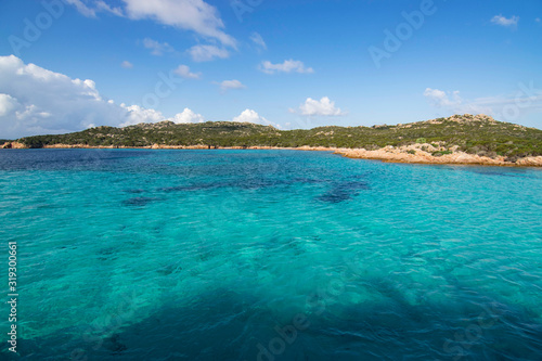 View of the Maddalena Archipelago in Sardinia