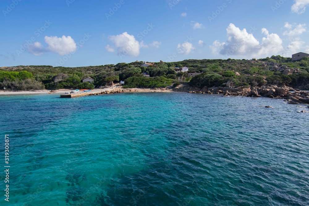 View of the Maddalena Archipelago in Sardinia