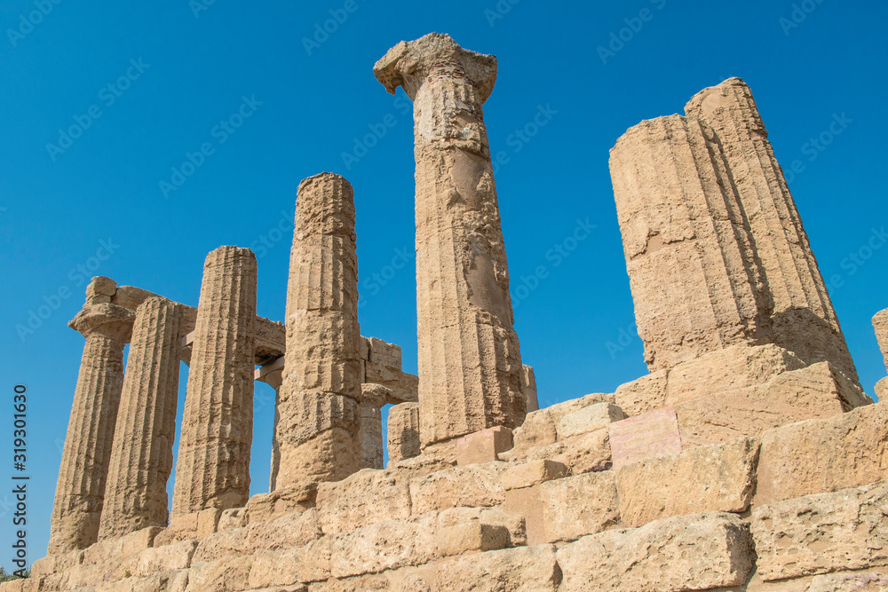  Temple of Hera in the Valley of the Temples of Agrigento, Sicily, Italy