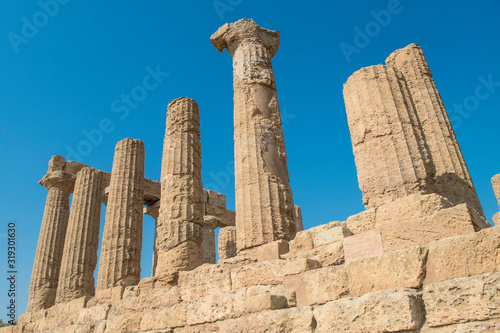  Temple of Hera in the Valley of the Temples of Agrigento, Sicily, Italy