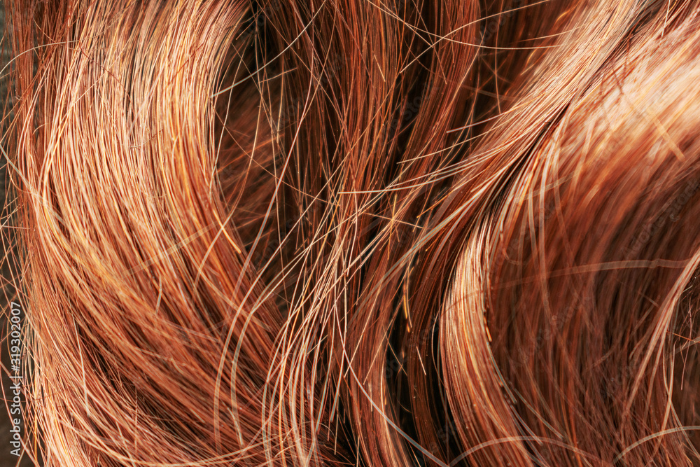 Beautiful wavy hair texture, brown hair Beautiful wavy hair texture, brown hair