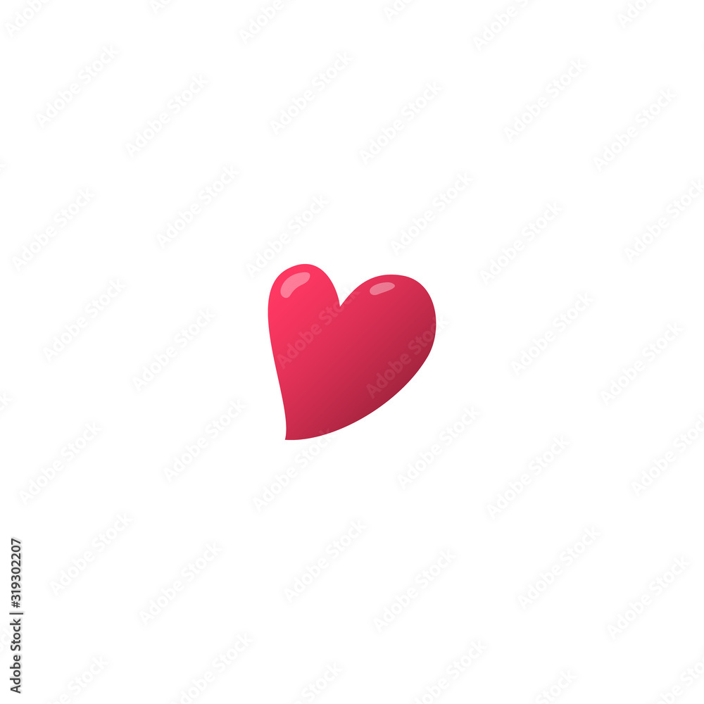 Icon of red hearts. Vector isolated illustration. Icon of red hearts. Vector isolated illustration.