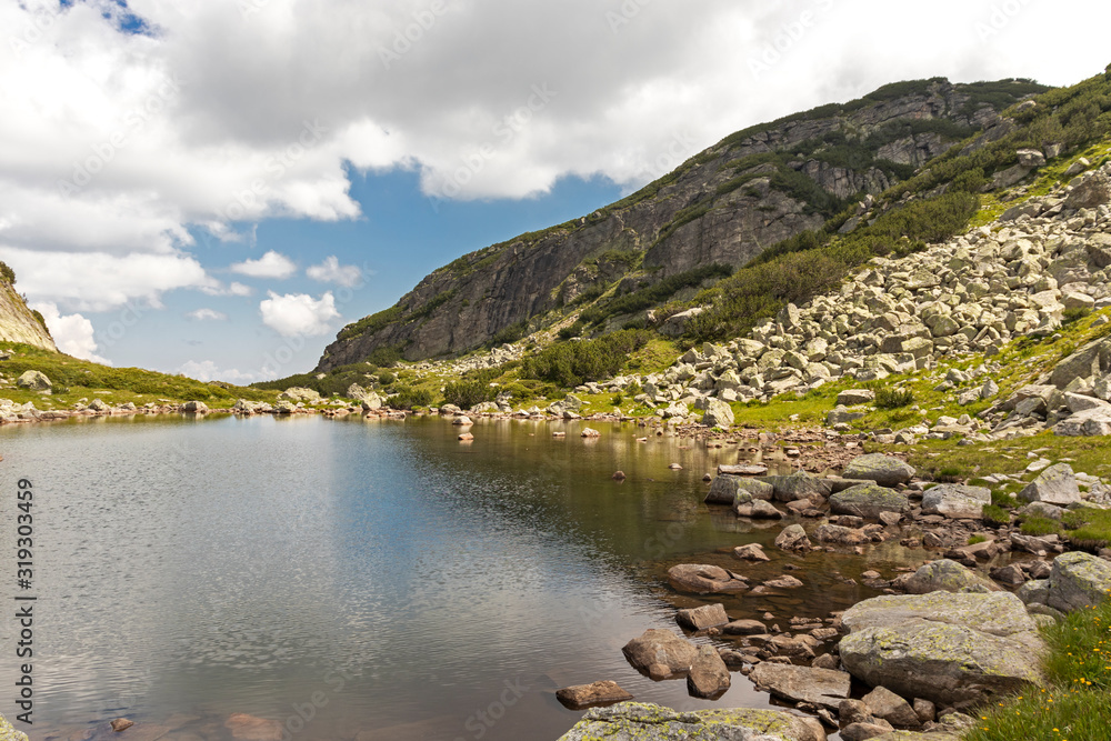 Landscape of Prekorech circus, Rila Mountain, Bulgaria Landscape of Prekorech circus, Rila Mountain, Bulgaria