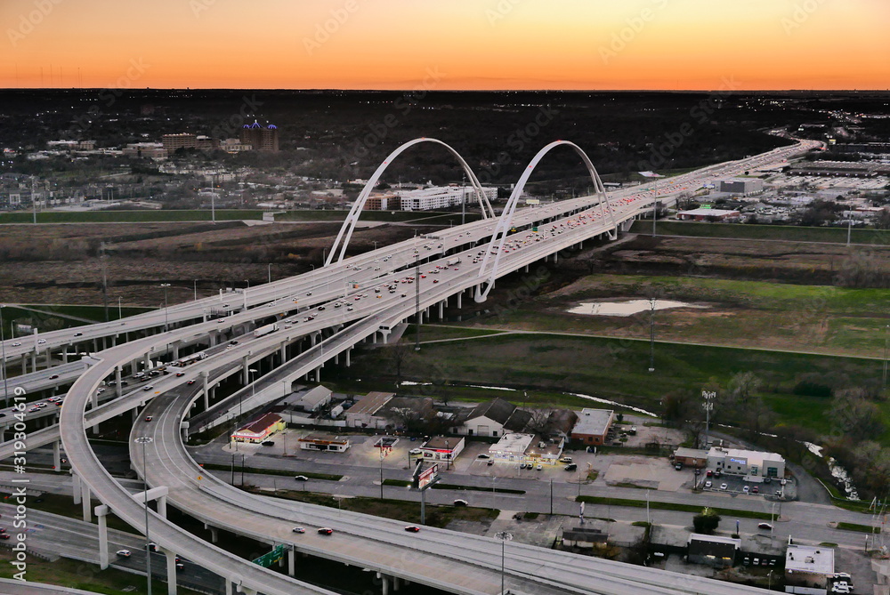 Fototapeta premium réseau routier dallas