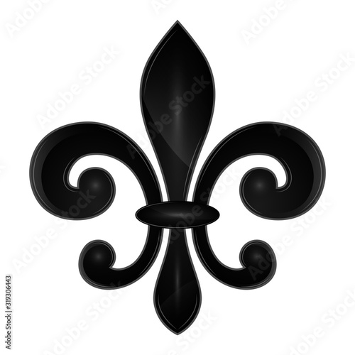 Isolated fleur de lys