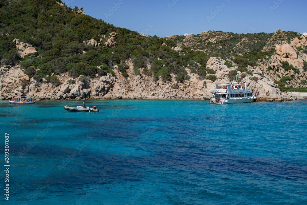 View of the Maddalena Archipelago in Sardinia