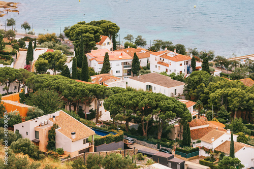 Beautiful landscape of Roses town, Girona, Costa Brava, Spain