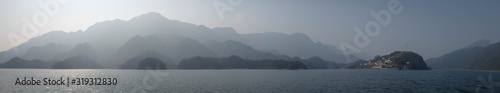 The panorama view at Yangtze river for the traveler along with the three gorges area,