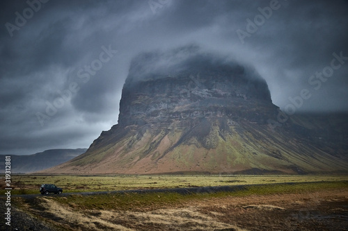 Stormy Icelandic Mountain