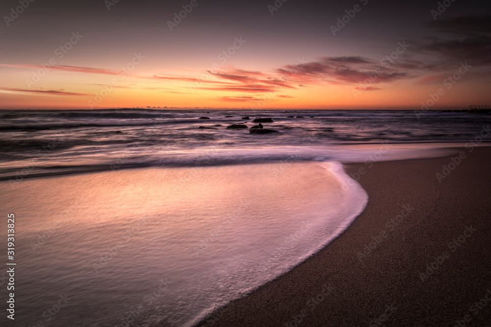 Sunrise by the sea, Bronte Beach, Sydney Australia