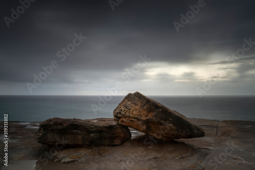 Sunrise by the sea, Bronte Beach, Sydney Australia