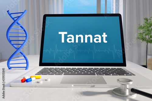 Tannat – Medizin/Gesundheit. Computer im Büro mit Begriff auf dem Bildschirm. Arzt/Gesundheitswesen