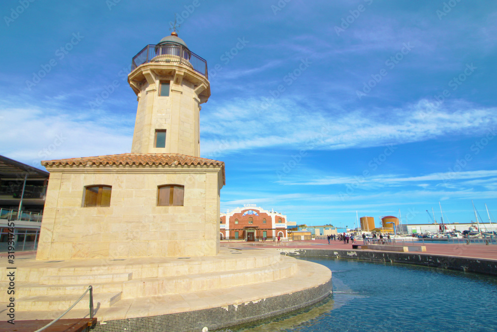 Faro del Grao, Castellón, España Faro del Grao, Castellón, España