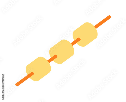 vector emoji objects camping vacation icon isolated