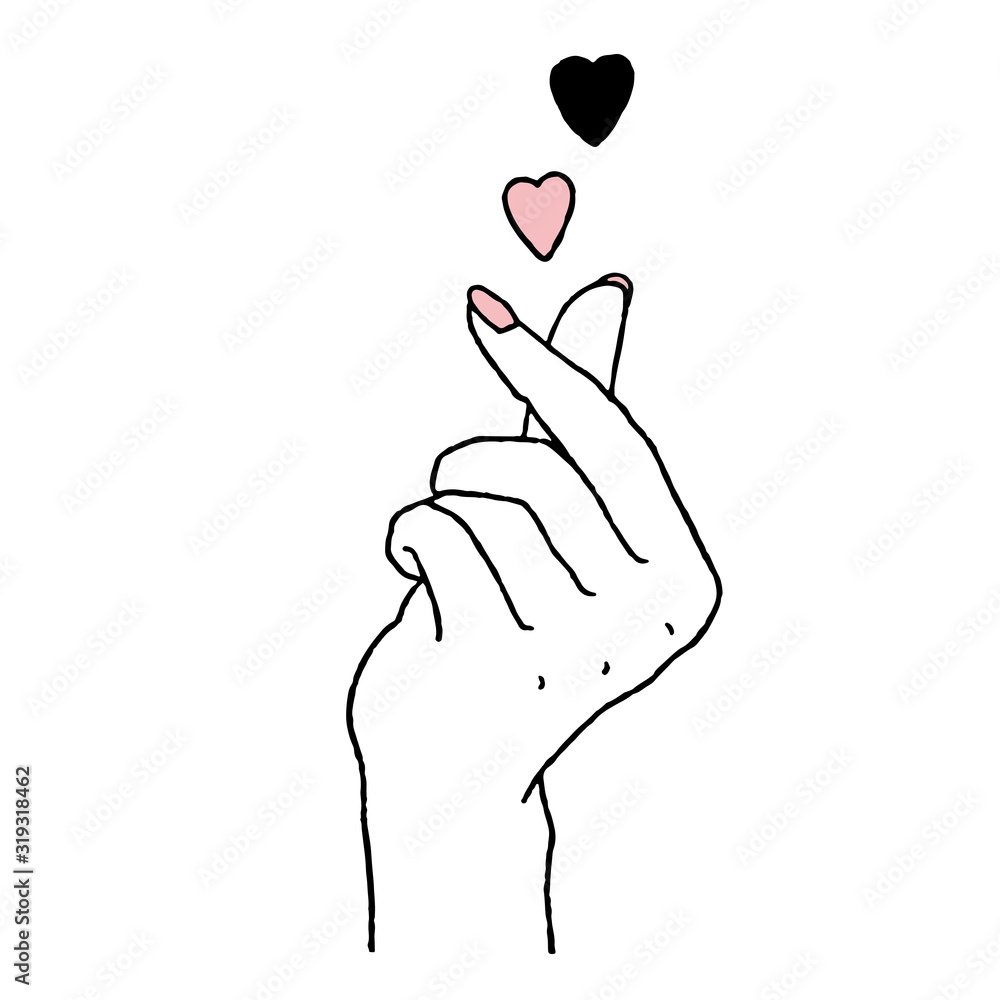恋のハンドサイン Stock ベクター Adobe Stock