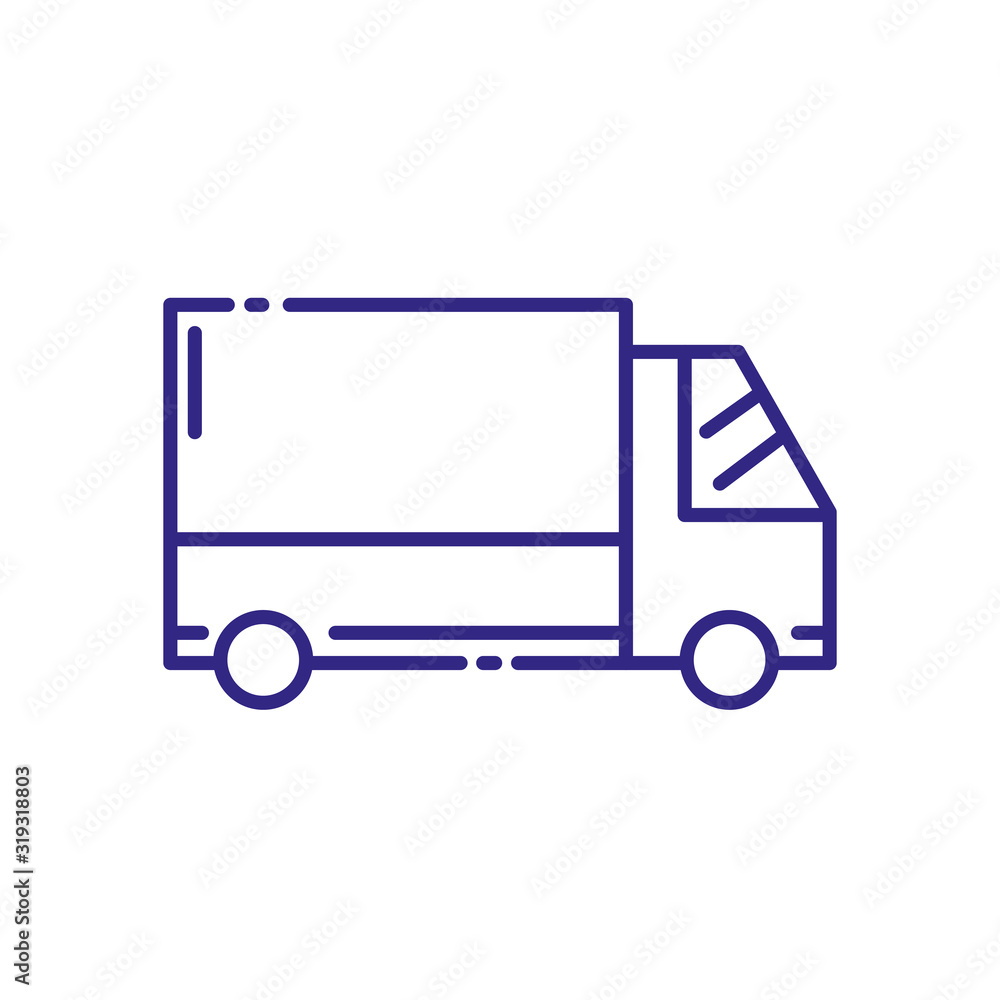 Isolated delivery truck vector design Isolated delivery truck vector design