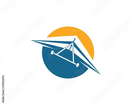 hang gliding icon vector illustration design