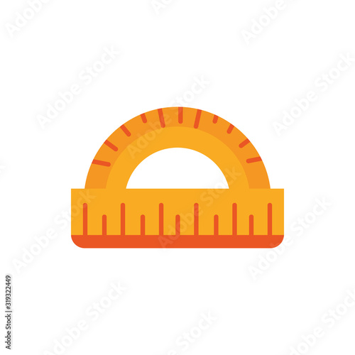 protractor geometric supply education school icon design