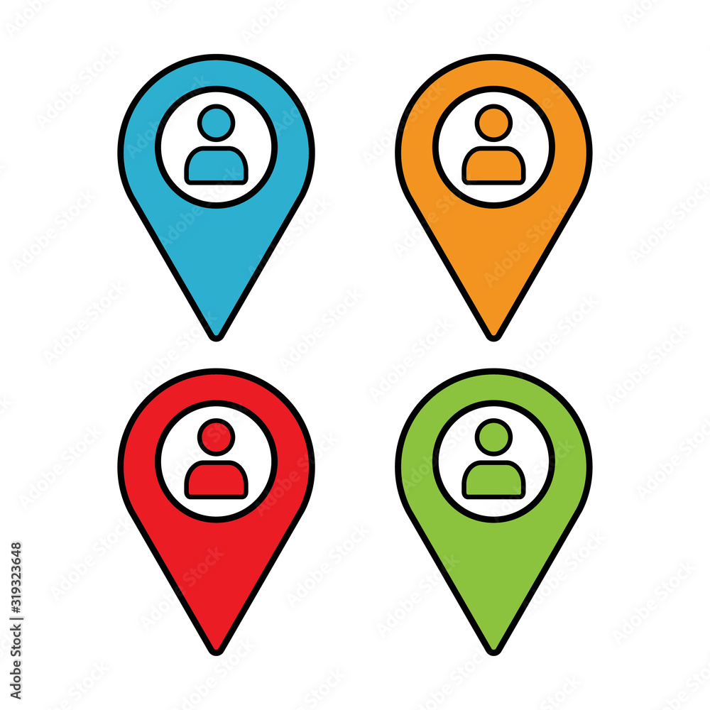 Vector : You Are Here Map Pointer Icon Vector : You Are Here Map Pointer Icon