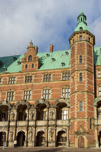 view of facade of Frederiksborg palace, Denmark