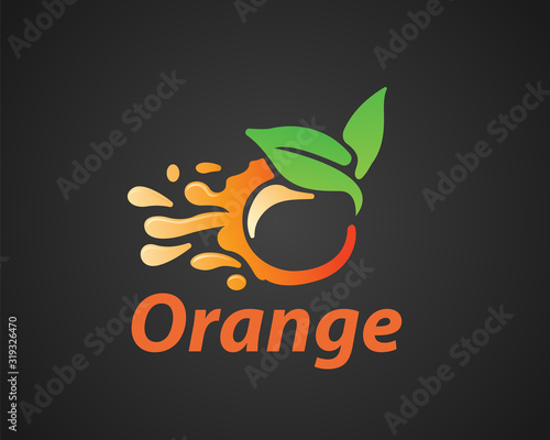 move Spurt sari fruit orange juice logo design inspiration