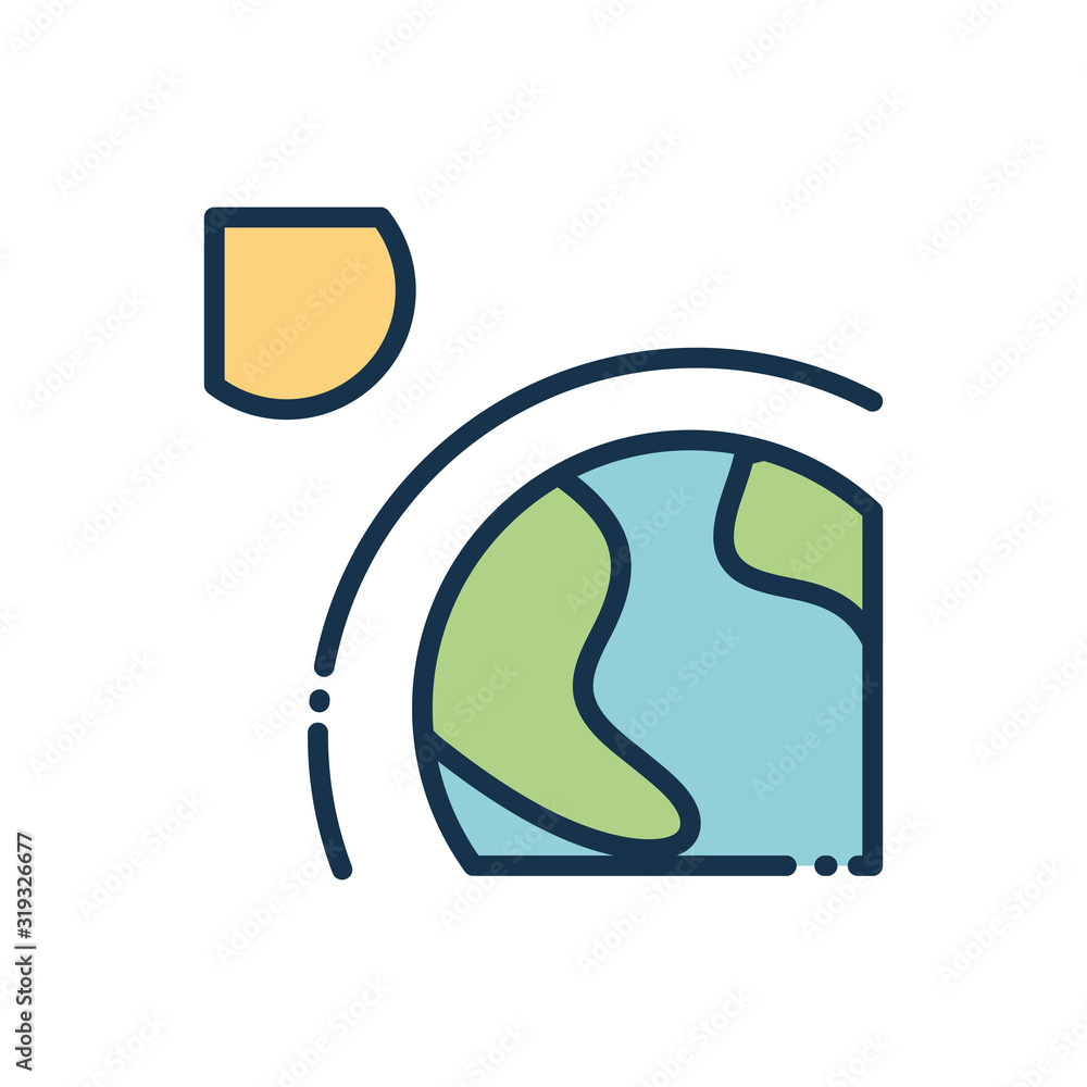 Fototapeta premium sun and planet solar system astronomy and space