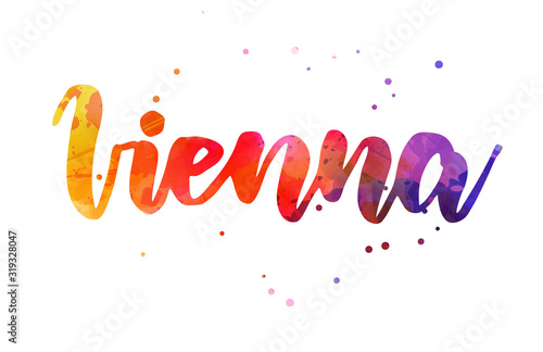 Photography Vienna - handwritten lettering