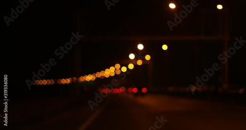 Abstract blurred Street Colurful bokeh,Street Lights Out Of Focus,trffic and car lights bokeh,night time for background photo