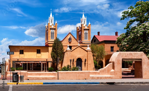 Konstfotografi San Felipe de Neri Parish Church in the old town of Albuquerque