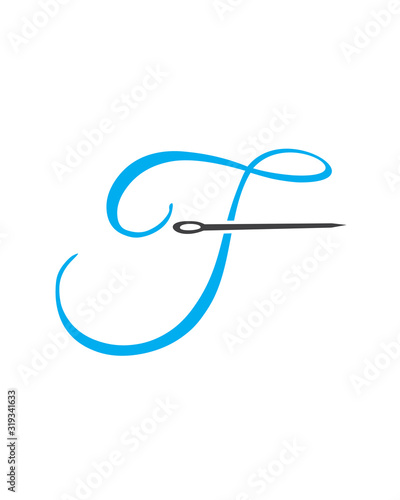 F Embroidery Logo, F Needlework Logo