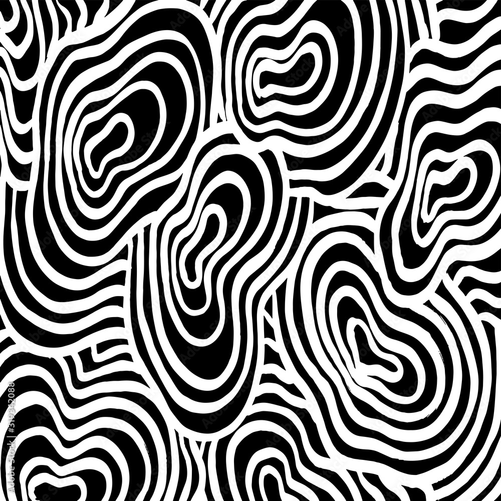 Brush pattern. Abstract texture. Grunge background. Vector.