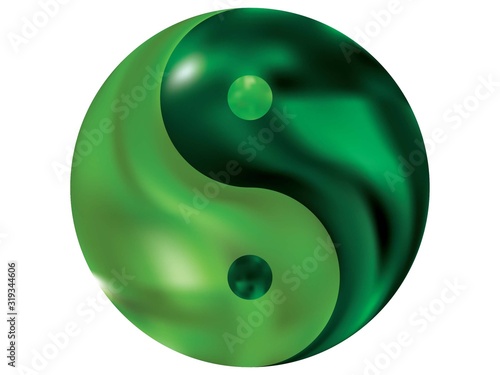 Abstract background in the form of yin yang.