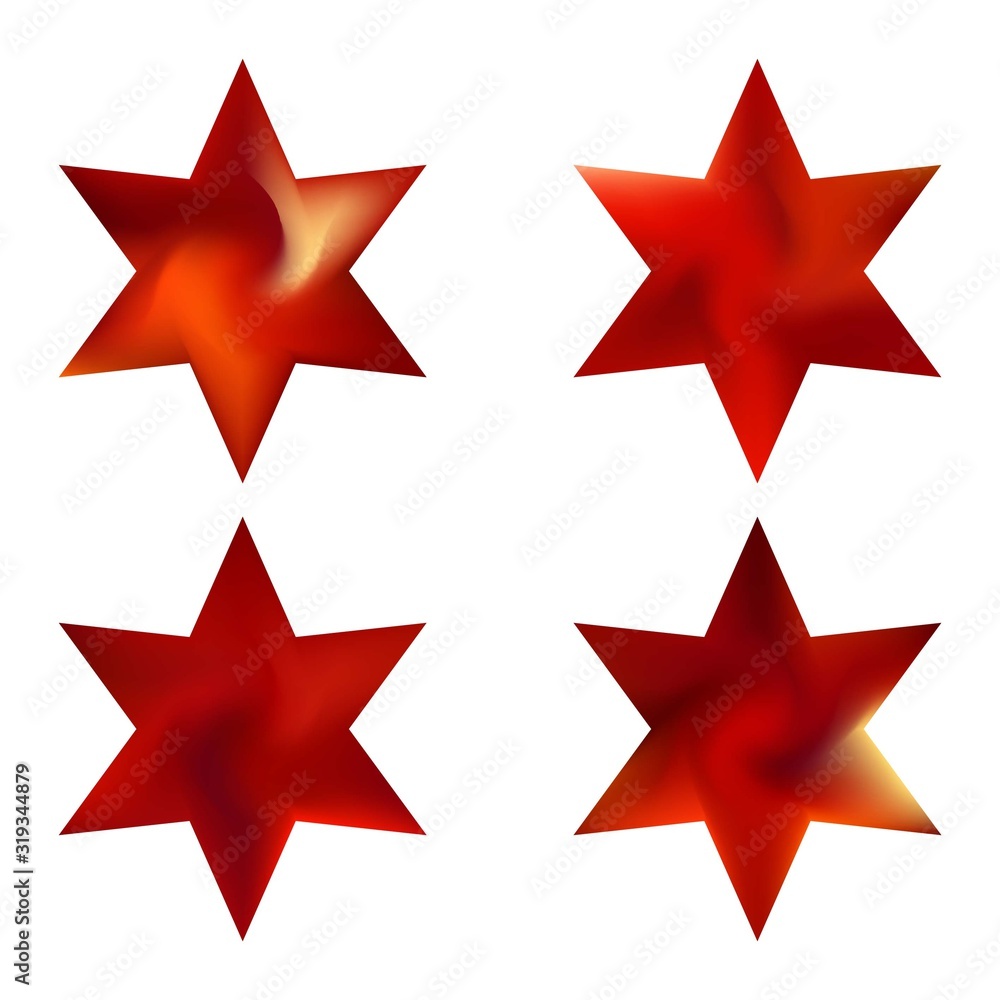 Set of hexagram colorful backgrounds. Set of hexagram colorful backgrounds.