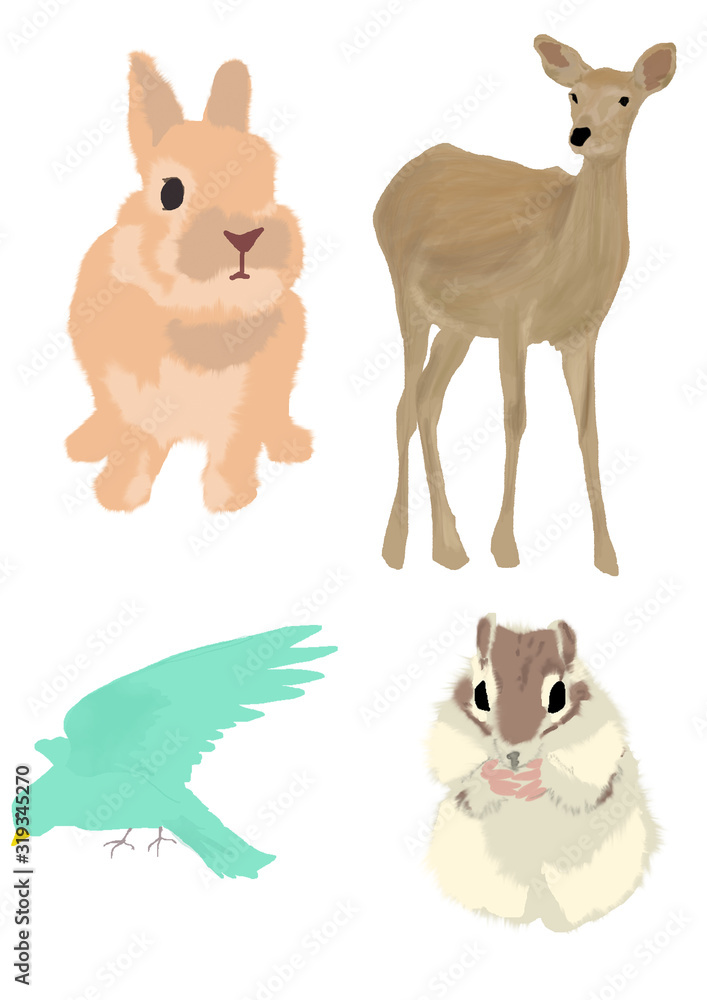 Naklejka premium 動物セット1