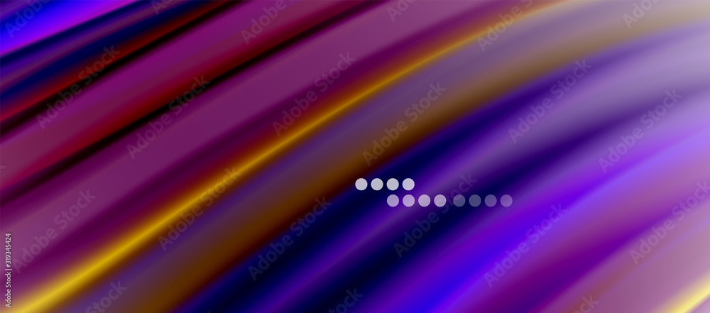 Wave lines abstract background, smooth silk design with rainbow style colors. Liquid fluid color waves. Vector Illustration Wave lines abstract background, smooth silk design with rainbow style colors. Liquid fluid color waves. Vector Illustration